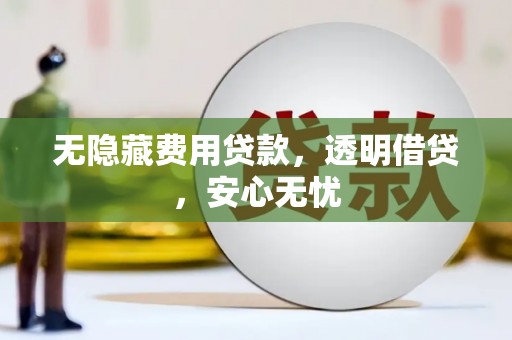 沛县无隐藏费用贷款，透明借贷，安心无忧
