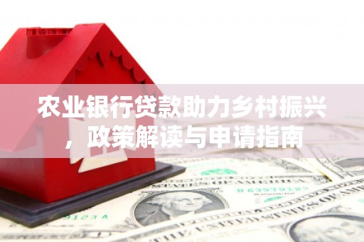 沛县农业银行贷款助力乡村振兴，政策解读与申请指南