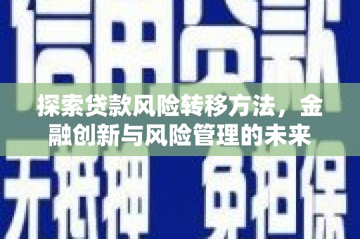 沛县探索贷款风险转移方法，金融创新与风险管理的未来