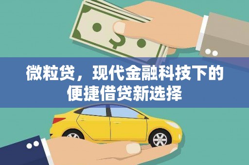 沛县微粒贷，现代金融科技下的便捷借贷新选择