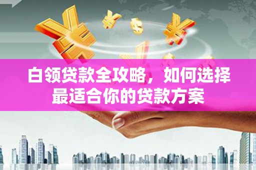 沛县白领贷款全攻略，如何选择最适合你的贷款方案